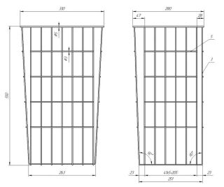 Корзина для белья Bellezza 35см белый муар 00000010871